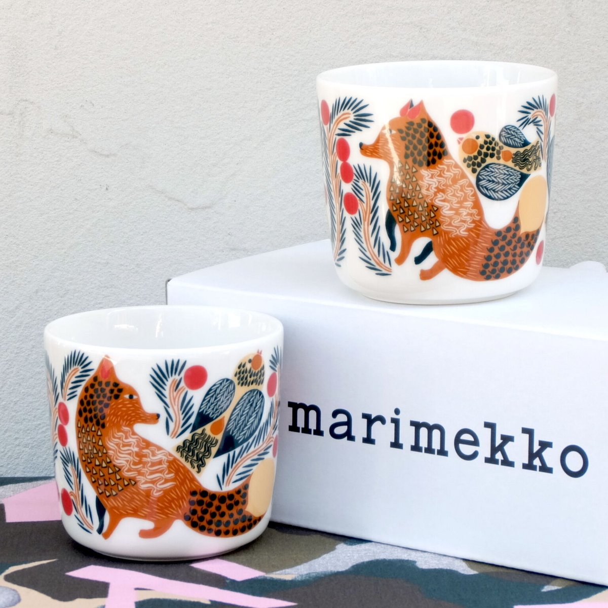 マリメッコ marimekko <Ketunmarja>コーヒーカップ2個セット | chuffy