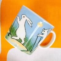 ARABIA アラビア　ヘルヤコレクション　バニーマグカップ（ノルディックウォーキング）廃盤