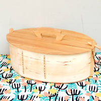 ヴァッカ（持ち手付きオーバルボックス）(3L)　新品