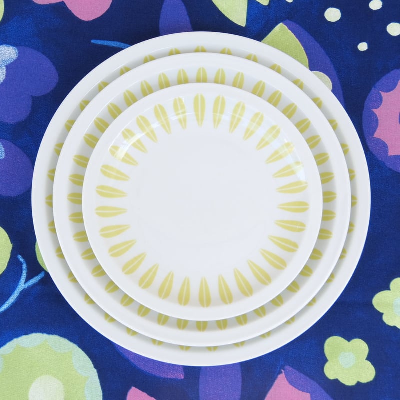 リュンビュー Lyngby ロータス プレート(M) ライムグリーン | chuffy