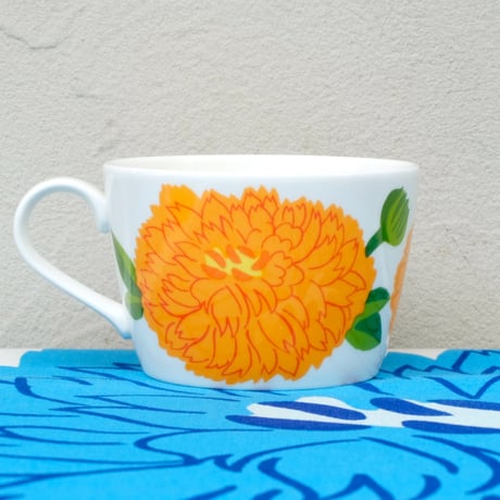 イッタラ Iittala × マリメッコ marimekko　＜Primavera＞カップ＆ソーサー（オレンジ）
