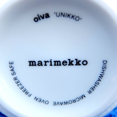 マリメッコ marimekko　＜Unikko＞マグカップ（スカイブルー）