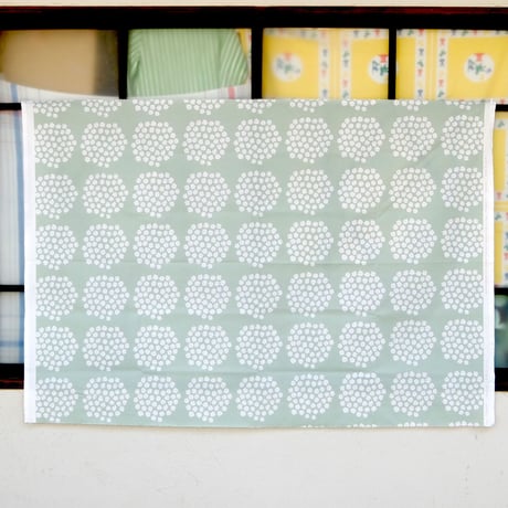 マリメッコ marimekko　＜Puketti＞ファブリック（グリーン）50cm　日本限定