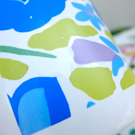 マリメッコ marimekko　OLDマグカップ（ブルー花）