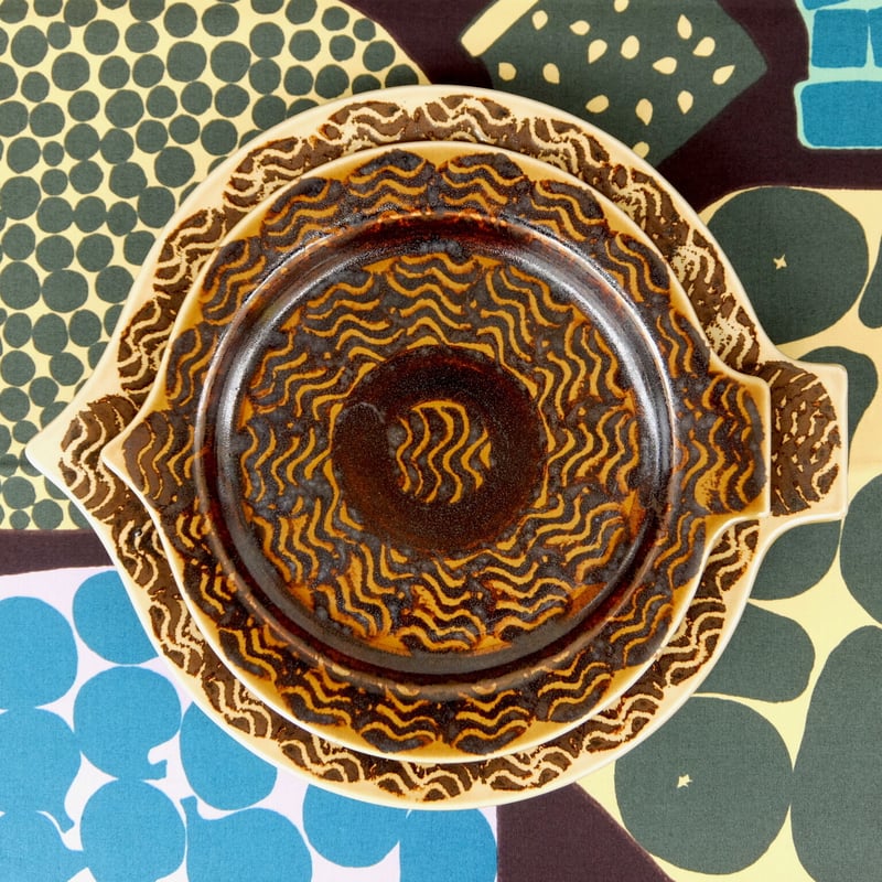 Arabia 魚　カッティングプレート ARABIA カラ フィッシュプレート（L) | chuffy