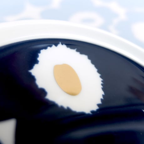 マリメッコ marimekko　＜Unikko＞コーヒーカップ2個セット（ネイビー）日本限定