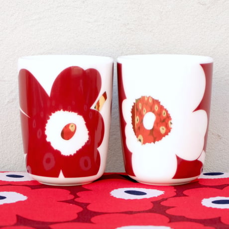 マリメッコ marimekko　＜Juhla Unikko＞トールカップ2個セット　日本限定