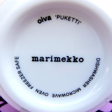 マリメッコ marimekko　＜Puketti＞コーヒーカップ2個セット（グリーン）日本限定