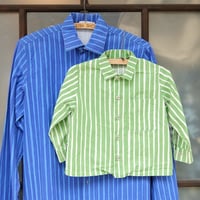 マリメッコ marimekko　ヴィンテージ　キッズヨカポイカシャツ（ライトグリーン）