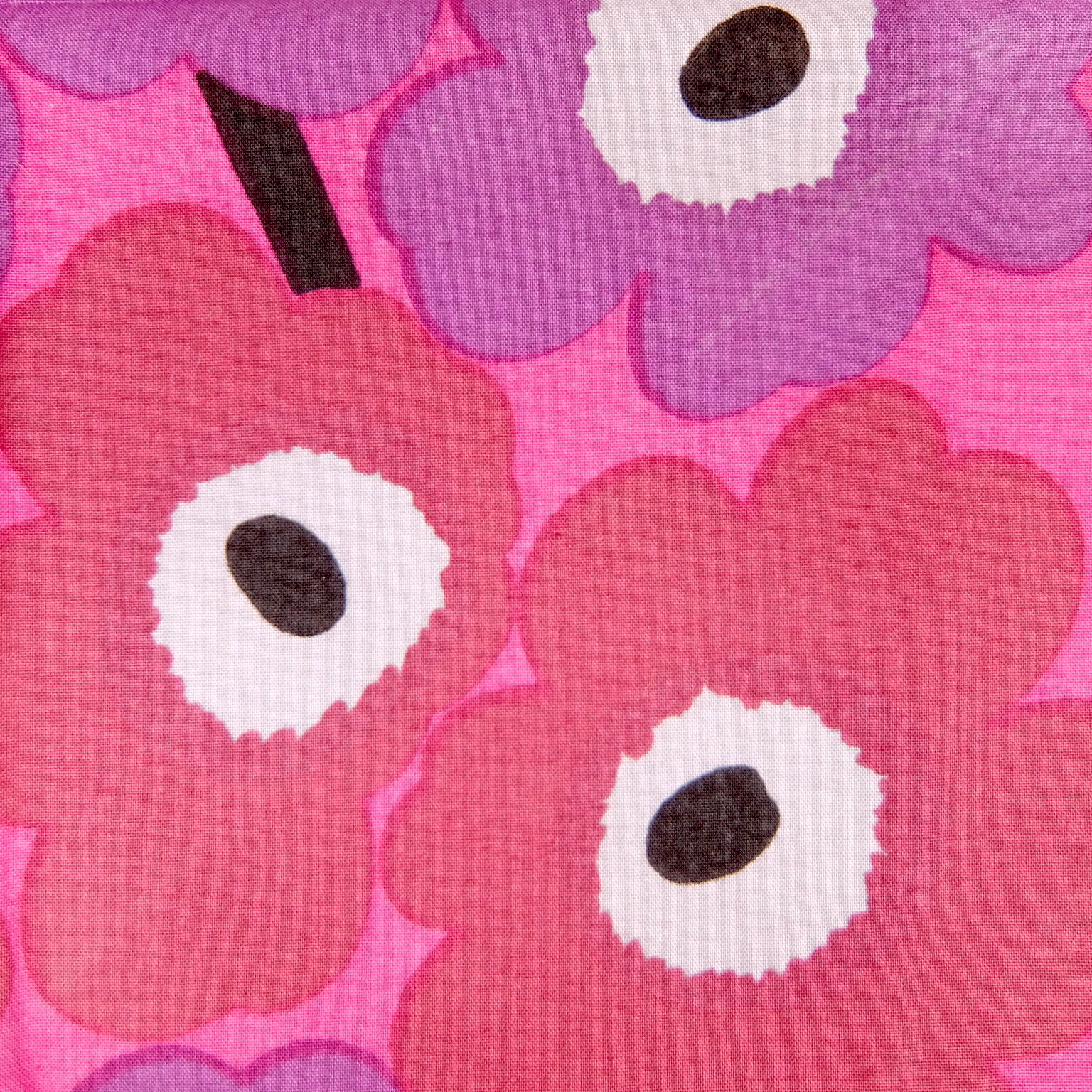 マリメッコ marimekko ＜Unikko＞ヴィンテージ・スカーフ（えんじ