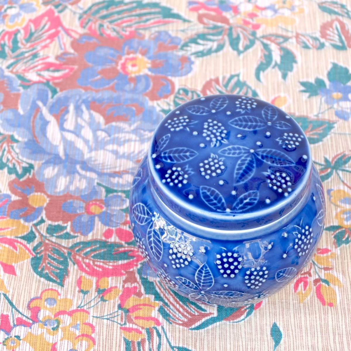 ARABIA アラビア キャンディーポット(ブルー)(a) | chuffy ARABIA アラビア キャンディーポット(ブルー)(a) | chuffy