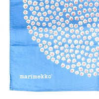 マリメッコ marimekko　＜Puketti＞ヴィンテージ・スカーフ（水色）廃盤