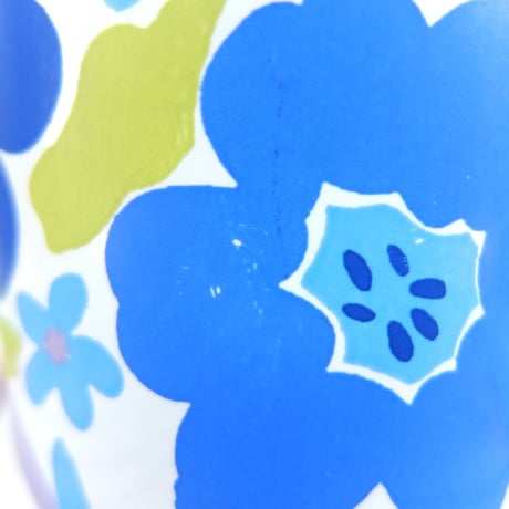 マリメッコ marimekko　OLDマグカップ（ブルー花）