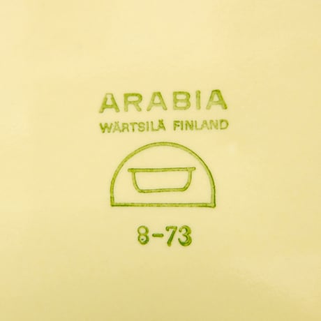 ARABIA アラビア　キルタ　プレート(M)　イエロー 　デッドストック