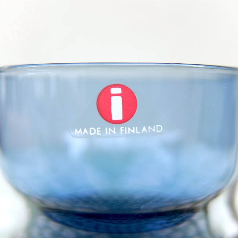 イッタラ Iittala ツァイッカ ホルダー付きグラス（ブルー×シルバー 