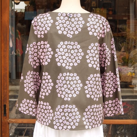 マリメッコ marimekko　＜Puketti＞七分袖トップス　日本別注