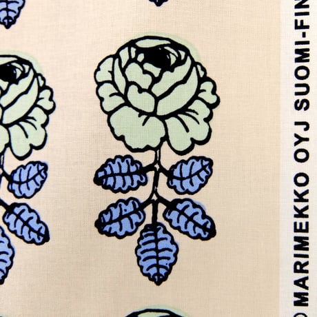 マリメッコ marimekko　＜Vihkiruusu＞ファブリック（ライトグリーン）50cm　アジア限定