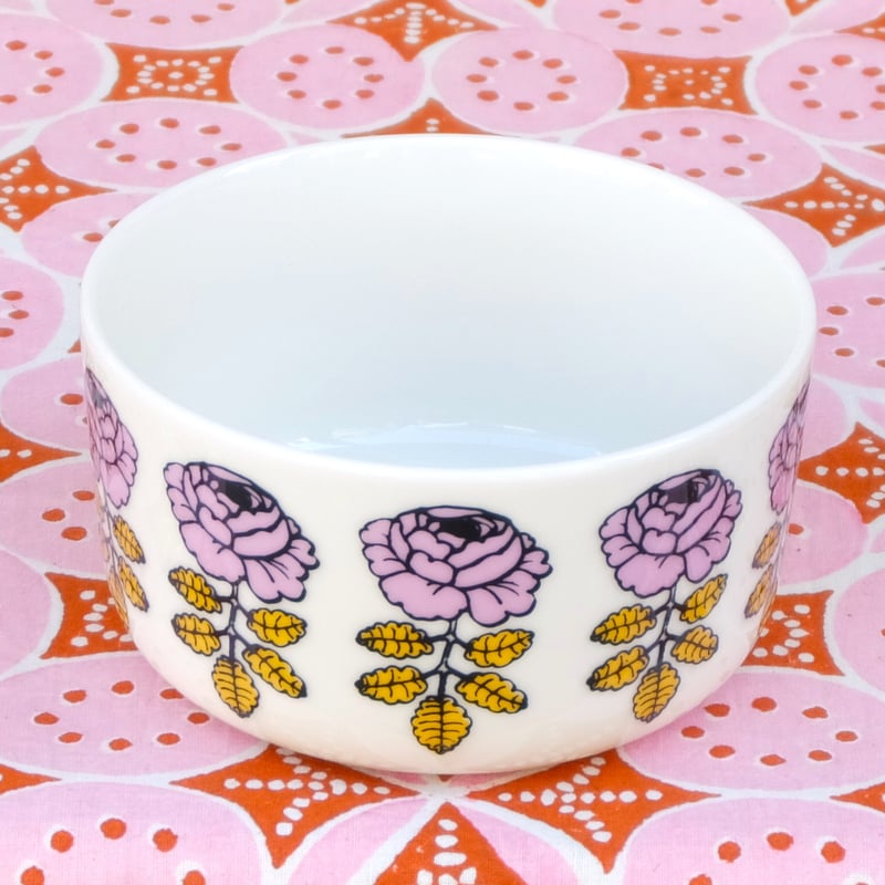 マリメッコ marimekko ＜Vihkiruusu＞ボウル(M)（スモーキーピンク） |