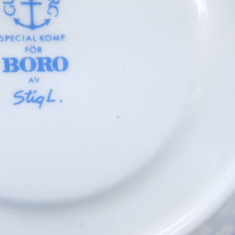 スティグ・リンドベリ Stig Lindberg　ボロ　 コーヒーカップ＆ソーサー　レア