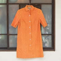 マリメッコ marimekko　ヴィンテージ　シャツワンピース（オレンジ）