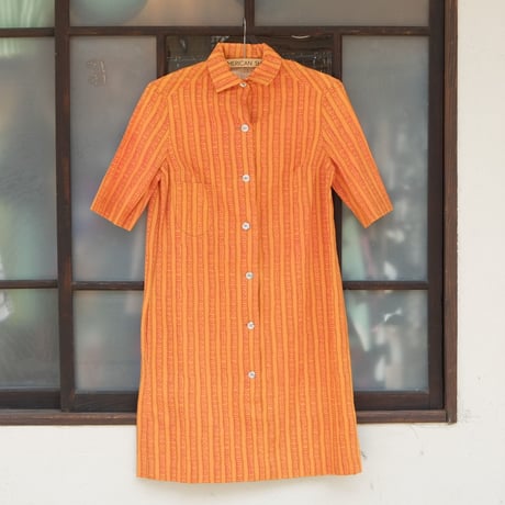 希少 60s〜 marimekko マリメッコ 総柄 ヴィンテージ 半袖 シャツ ヴィンテージ 1960 年代「マリメッコ」ラベル スプラウス
