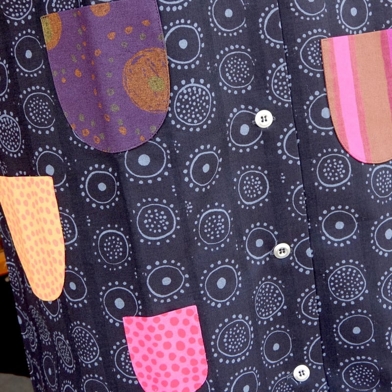marimekko　チュニック　半袖　ホワイト　ブラック　コットン　ナイロン marimekko チュニック 半袖 ホワイト ブラック コットン