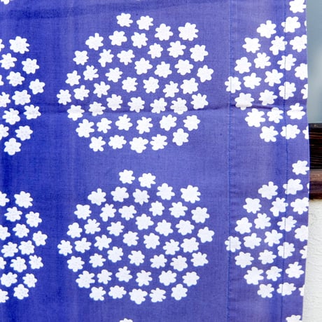 マリメッコ marimekko　＜Puketti＞ヴィンテージ・ファブリック（ネイビー）