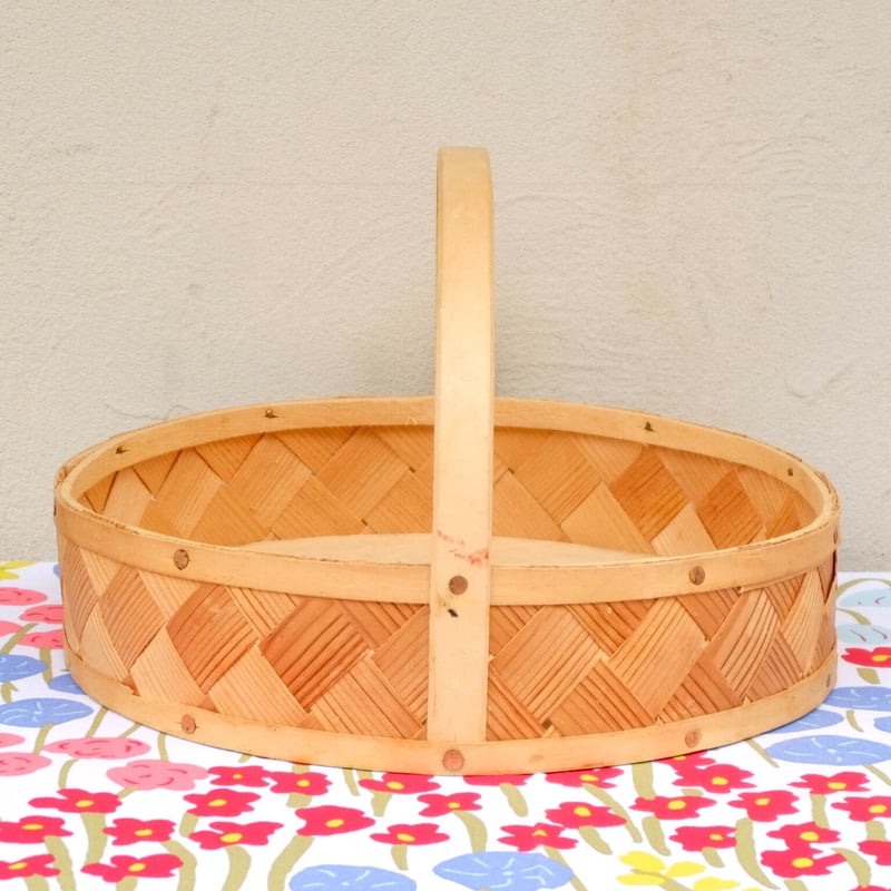 * vintage tray ❀ スポーンコリ 持ち手つきカゴ Finland vintage tray ❀ スポーンコリ 持ち手つきカゴ Finland vintage