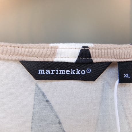 マリメッコ marimekko　＜Pisaroi＞ワンピース（ベージュ）大きなサイズ