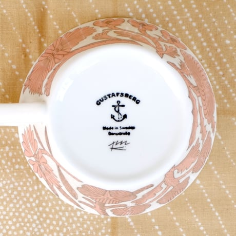 グスタフスベリ Gustavsberg X 鹿児島睦　ジュニ　カップ＆ソーサー（オークル）新品