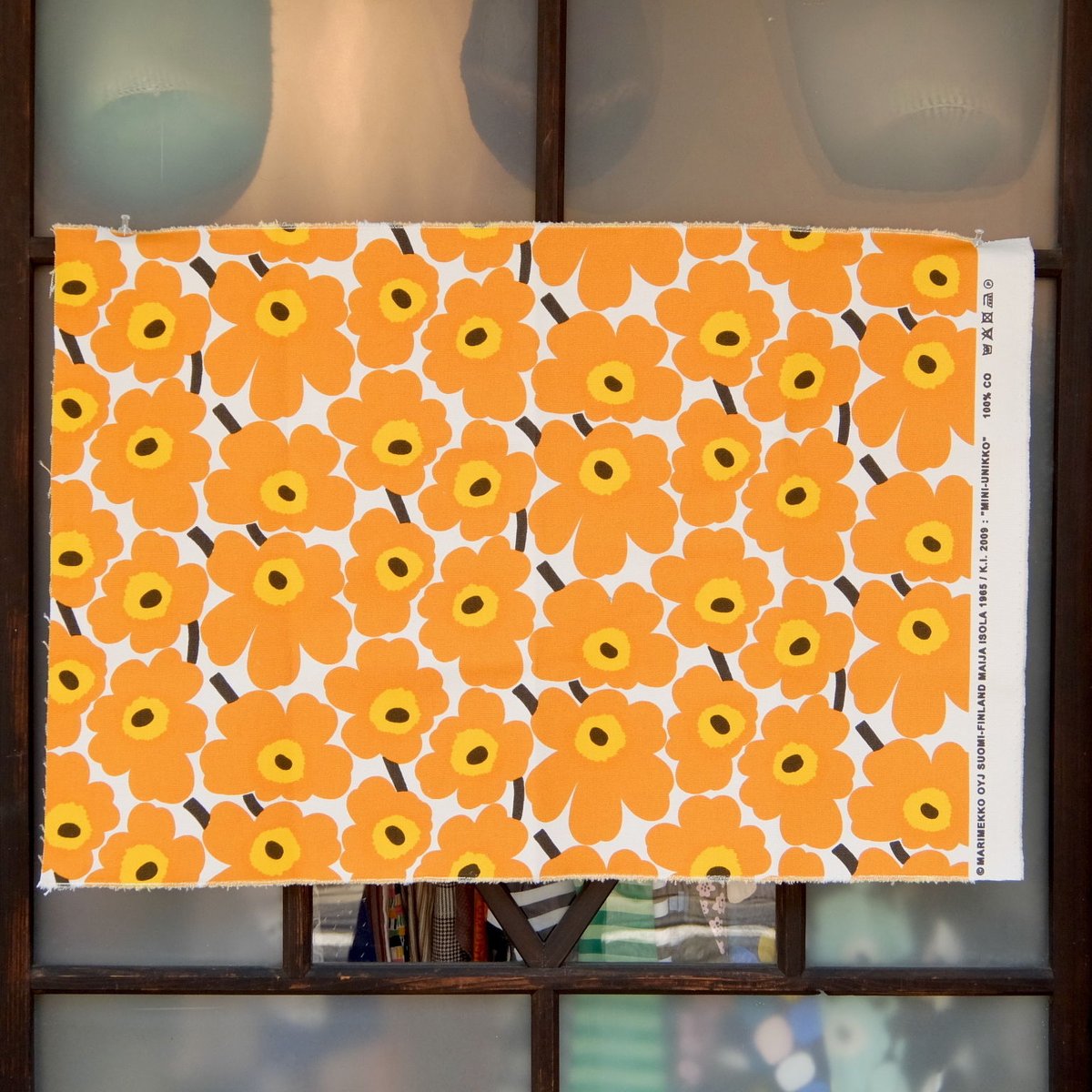 マリメッコ marimekko <Mini Unikko>キャンバス・ファブリック マリメッコ marimekko <Mini Unikko>キャンバス・ファブリック