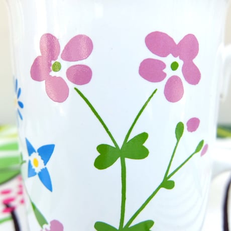マリメッコ marimekko　＜Lauantaiehtoo＞OLDマグカップ