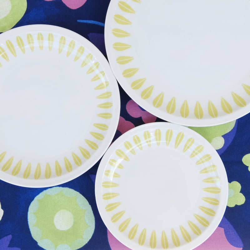 リュンビュー Lyngby ロータス プレート(M) ライムグリーン | chuffy