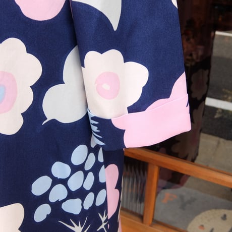 マリメッコ marimekko　＜Kukkatori＞五分袖ワンピース　アジア限定