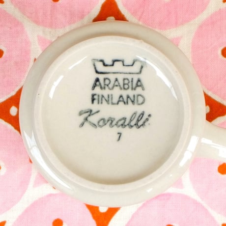 ARABIA アラビア　コラーリ　コーヒーカップ＆ソーサー(b)