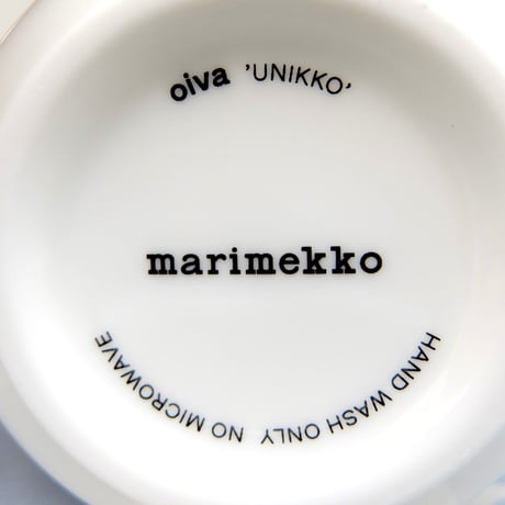 マリメッコ marimekko　＜Unikko＞コーヒーカップ2個セット（ネイビー）日本限定
