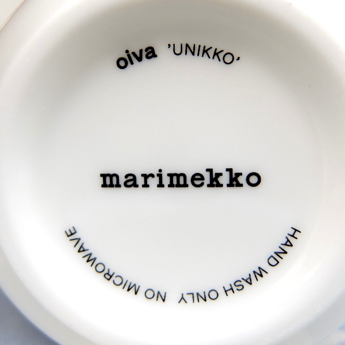 マリメッコ marimekko ＜Unikko＞コーヒーカップ2個セット（ネイビー