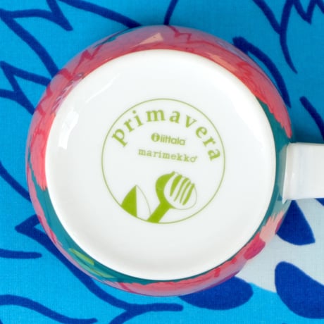 イッタラ Iittala × マリメッコ marimekko　＜Primavera＞マグカップ（レッド×グリーン）レアカラー