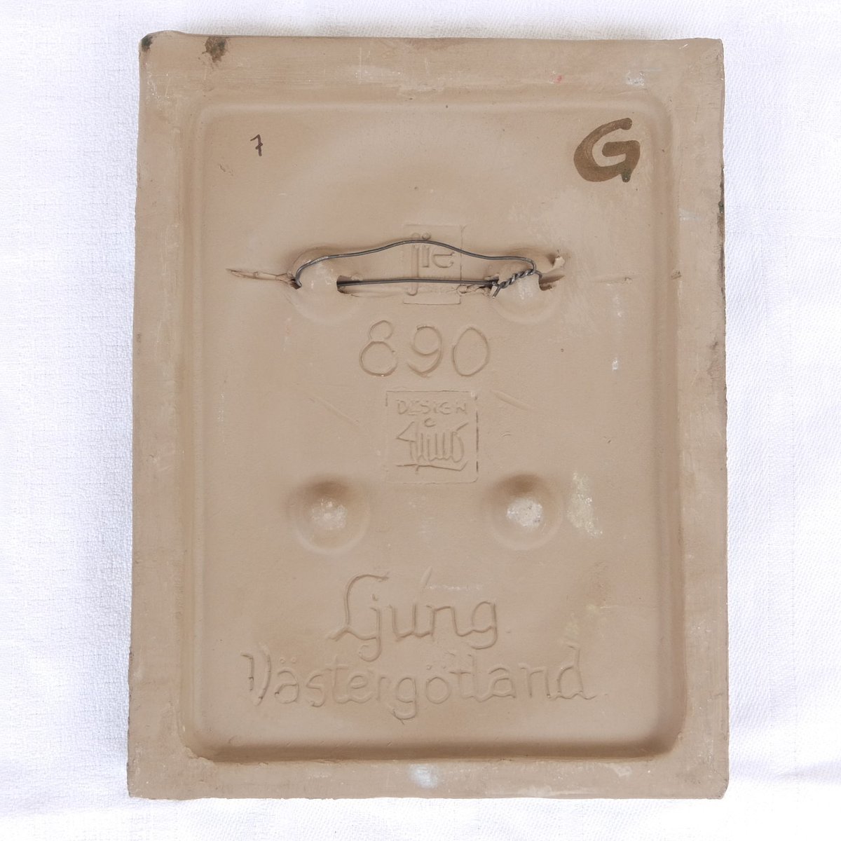 ジィ・ガントフタ Jie Gantofta 陶板(S) ピンクの花 | chuffy