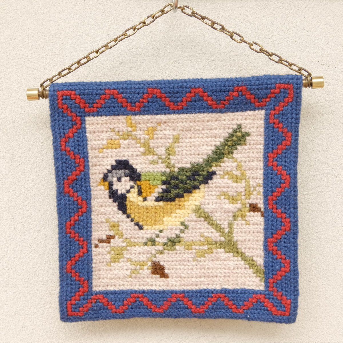 ツヴィスト刺繍 タペストリー(鳥・小)D | chuffy ツヴィスト刺繍 タペストリー(鳥・小)D | chuffy