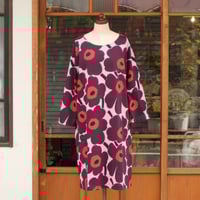マリメッコ marimekko ＜Kukkatori＞五分袖ワンピース アジア