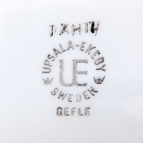 ウプサラ・エクビィ Upsala Ekeby/ゲフレ Gefle　タヒチ　ティーカップ＆ソーサー　レア