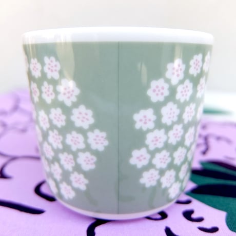 マリメッコ marimekko　＜Puketti＞コーヒーカップ2個セット（グリーン）日本限定