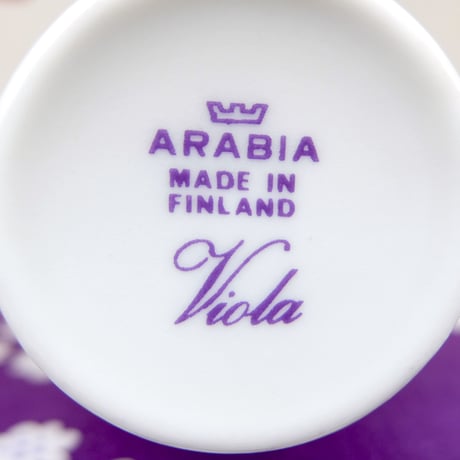 ARABIA アラビア　ヴィオラ　コーヒーカップ＆ソーサー