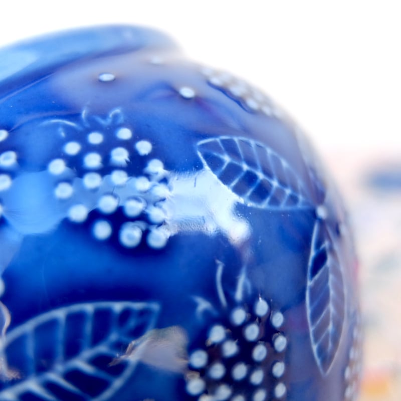 ARABIA アラビア キャンディーポット（ブルー）(a) | chuffy