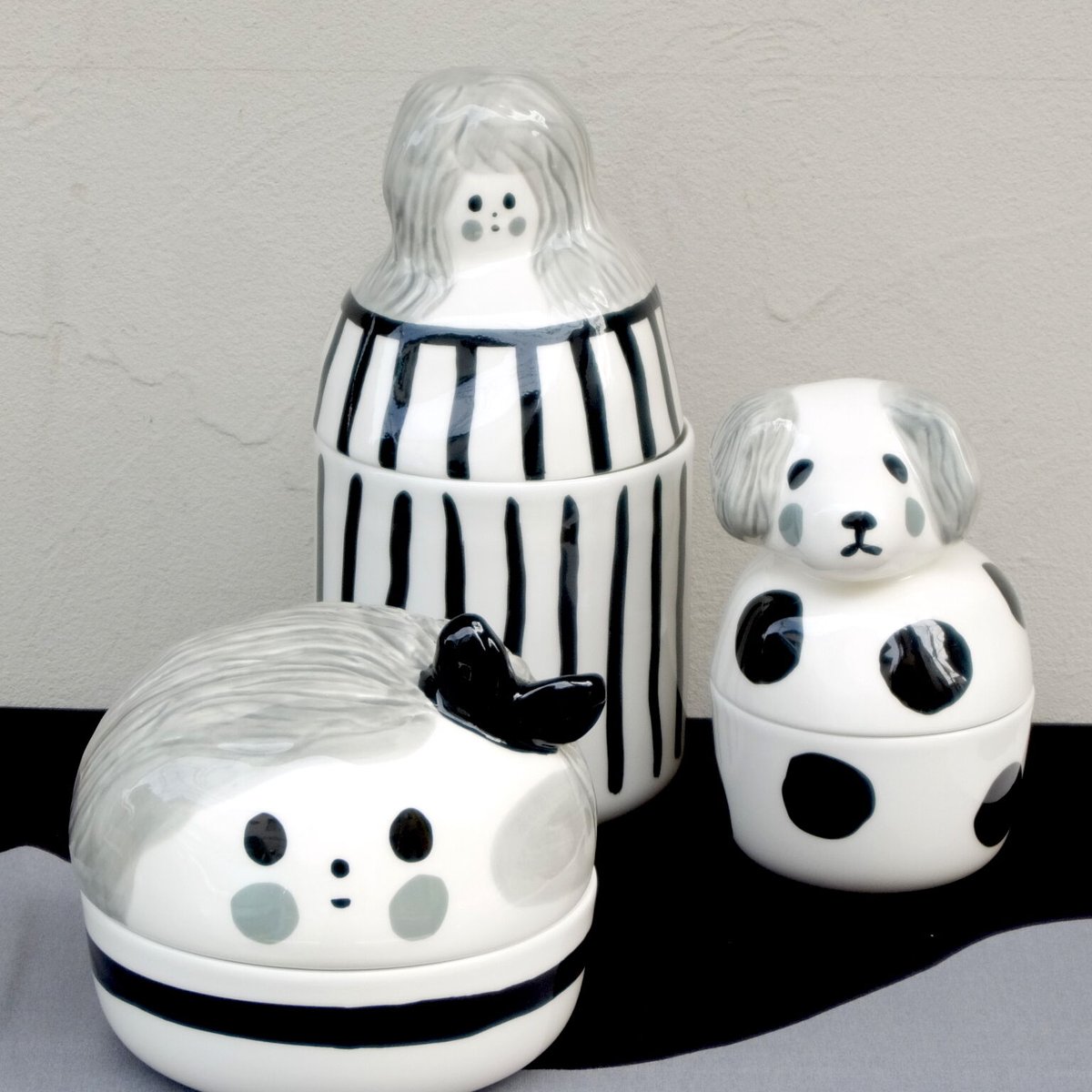 マリメッコ marimekko 70周年記念 フィギア/入れ物(Pilkkuhauva マリメッコ marimekko 70周年記念 フィギア/入れ物(Pilkkuhauva