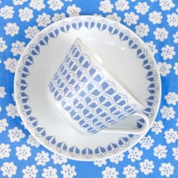 リュンビュー Lyngby　ティーカップ＆ソーサー　水色