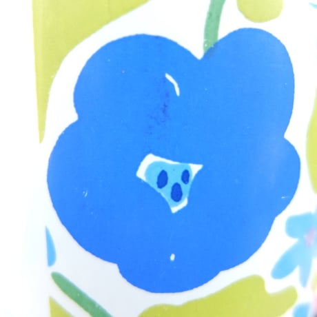 マリメッコ marimekko　OLDマグカップ（ブルー花）