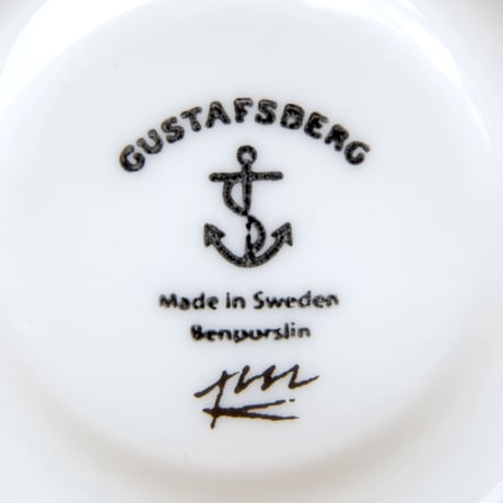 グスタフスベリ Gustavsberg X 鹿児島睦　アプリール　コーヒーカップ＆ソーサー（モノクロ）新品