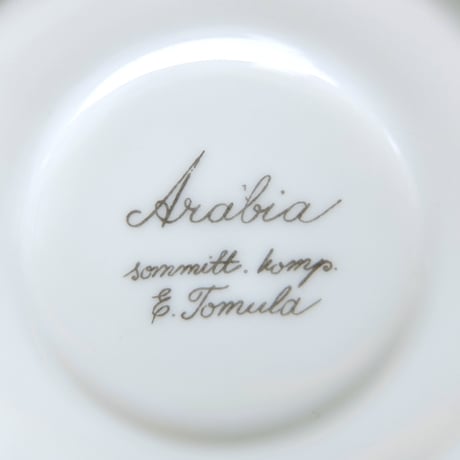 ARABIA アラビア　モニカ　コーヒーカップ＆ソーサー（水色）